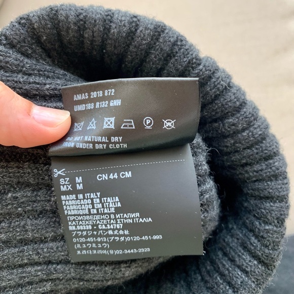 PRADA MEN AND WOMAN CASHMERE HAT (Size M) - Picture 5 of 6